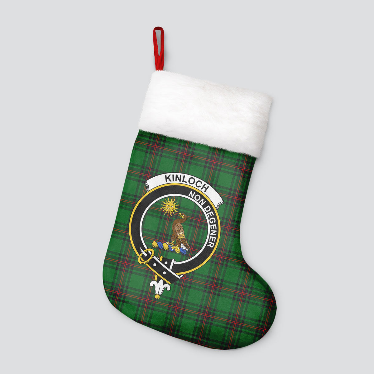 Clan Kinloch Tartan Crest Christmas Stocking LS41 Kinloch Tartan Tartan Stocking   