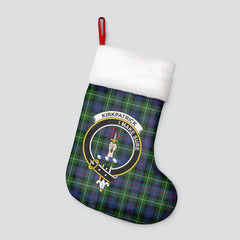 Clan Kirkpatrick Tartan Crest Christmas Stocking HW18 Kirkpatrick Tartan Tartan Stocking   