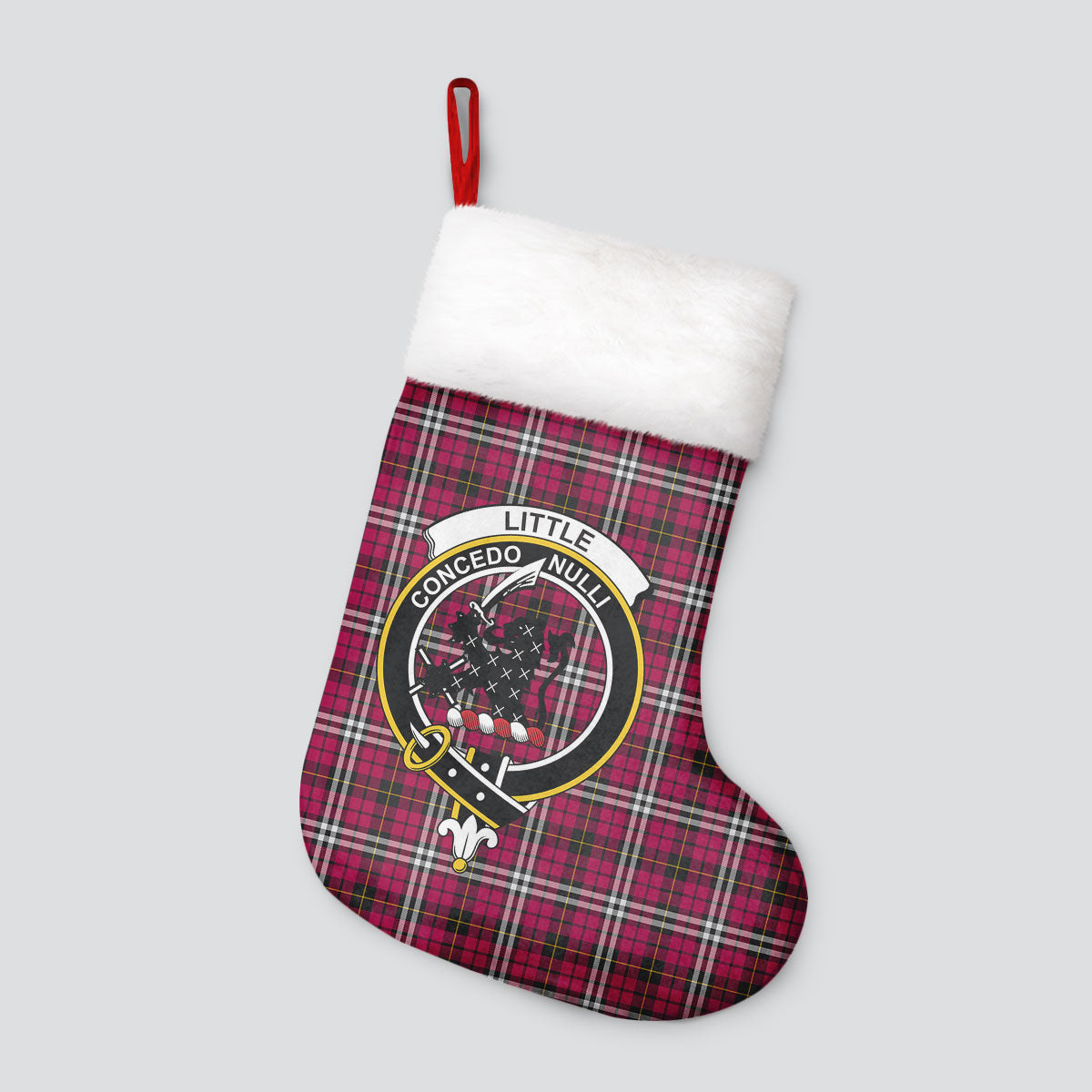 Clan Little Tartan Crest Christmas Stocking WL38 Little Tartan Tartan Stocking   