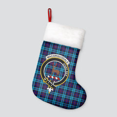 Clan MacCorquodale Tartan Crest Christmas Stocking RH25 MacCorquodale Tartan Tartan Stocking   