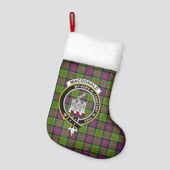 Clan MacDonald (Clan Ranald) Tartan Crest Christmas Stocking NY83 MacDonald (Clan Ranald) Tartan Tartan Stocking   