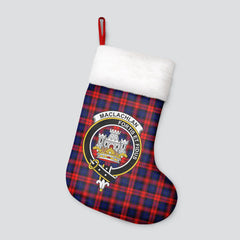 Clan MacLachlan Modern Tartan Crest Christmas Stocking FA35 MacLachlan Modern Tartan Tartan Stocking   