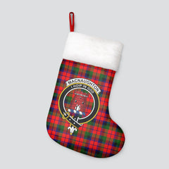 Clan MacNaughton Modern Tartan Crest Christmas Stocking WR79 MacNaughton Modern Tartan Tartan Stocking   