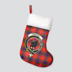 Clan Tweedie Tartan Crest Christmas Stocking ZK98 Tweedie Tartan Tartan Stocking   