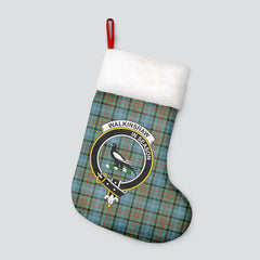 Clan Walkinshaw Tartan Crest Christmas Stocking ZO74 Walkinshaw Tartan Tartan Stocking   