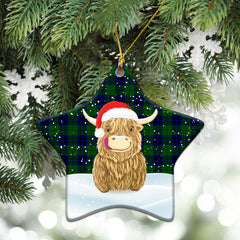 Clan Keith Modern Tartan Christmas Ceramic Ornament Highland Cows Style MY88 Keith Modern Tartan Tartan Ornament   