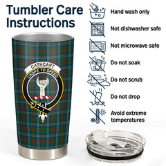 Clan Cathcart Tartan Crest Tumbler UP85 Clan Cathcart Tartan Today   