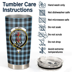 Clan Clark Ancient Tartan Crest Tumbler FF23 Clan Clark Tartan Today   