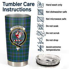 Clan Cockburn Ancient Tartan Crest Tumbler HZ17 Clan Cockburn Tartan Today   