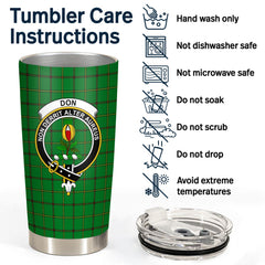 Clan Don Tartan Crest Tumbler JG58 Clan Don Tartan Today   