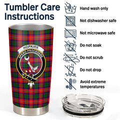 Clan Hopkirk Tartan Crest Tumbler HG94 Clan Kirk Tartan Today   