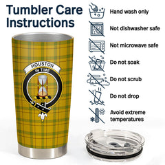 Clan Houston Tartan Crest Tumbler OC58 Clan Houston Tartan Today   