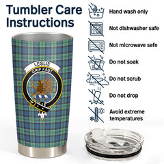 Clan Leslie Hunting Ancient Tartan Crest Tumbler BK32 Clan Leslie Tartan Today   