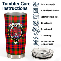 Clan MacNaughton Modern Tartan Crest Tumbler EQ12 Clan MacNaughton Tartan Today   