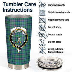 Clan Shaw Ancient Tartan Crest Tumbler NK79 Clan Shaw Tartan Today   