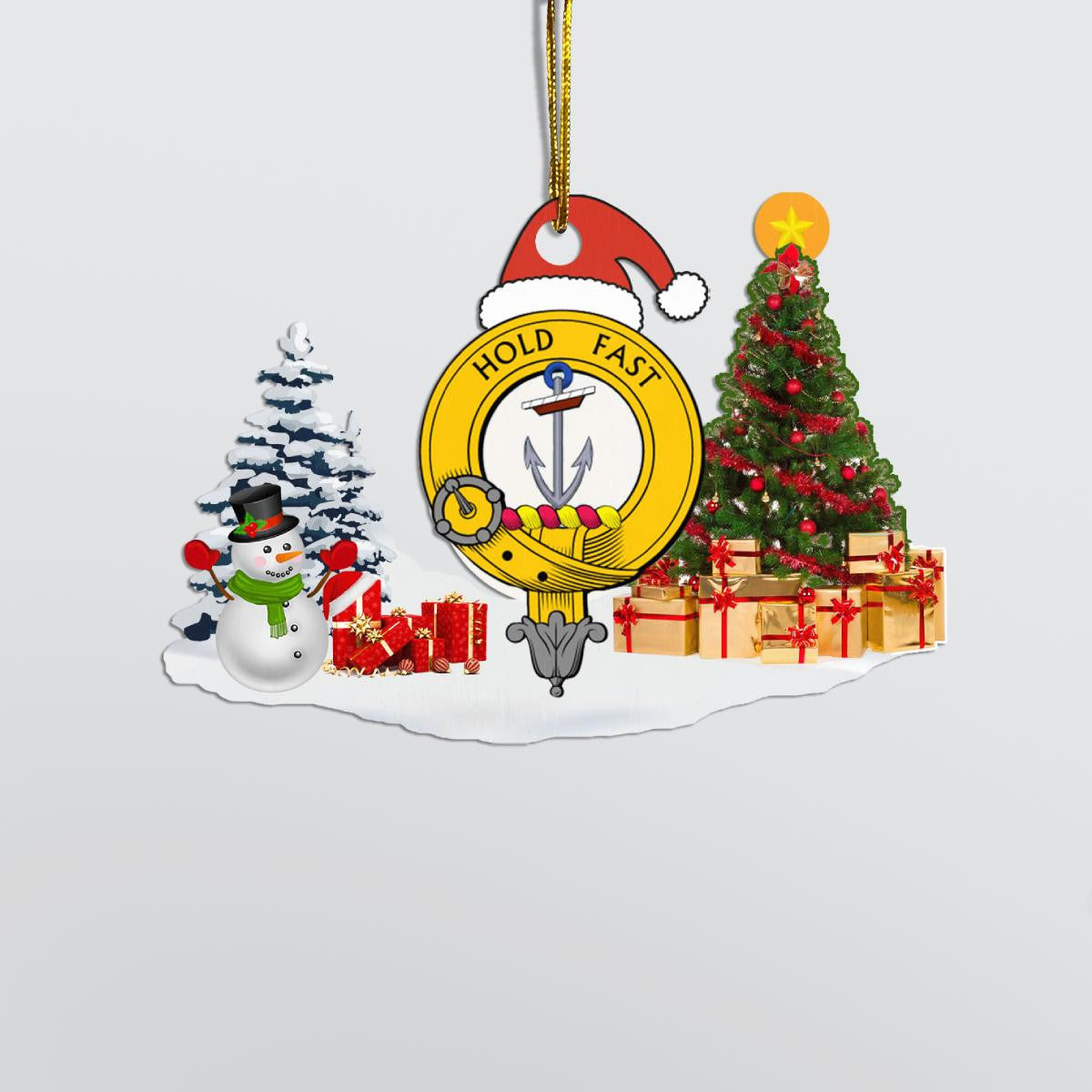 Clan Smith Crest Tartan Acrylic Christmas Ornament TU86 Smith Tartan Tartan Christmas   