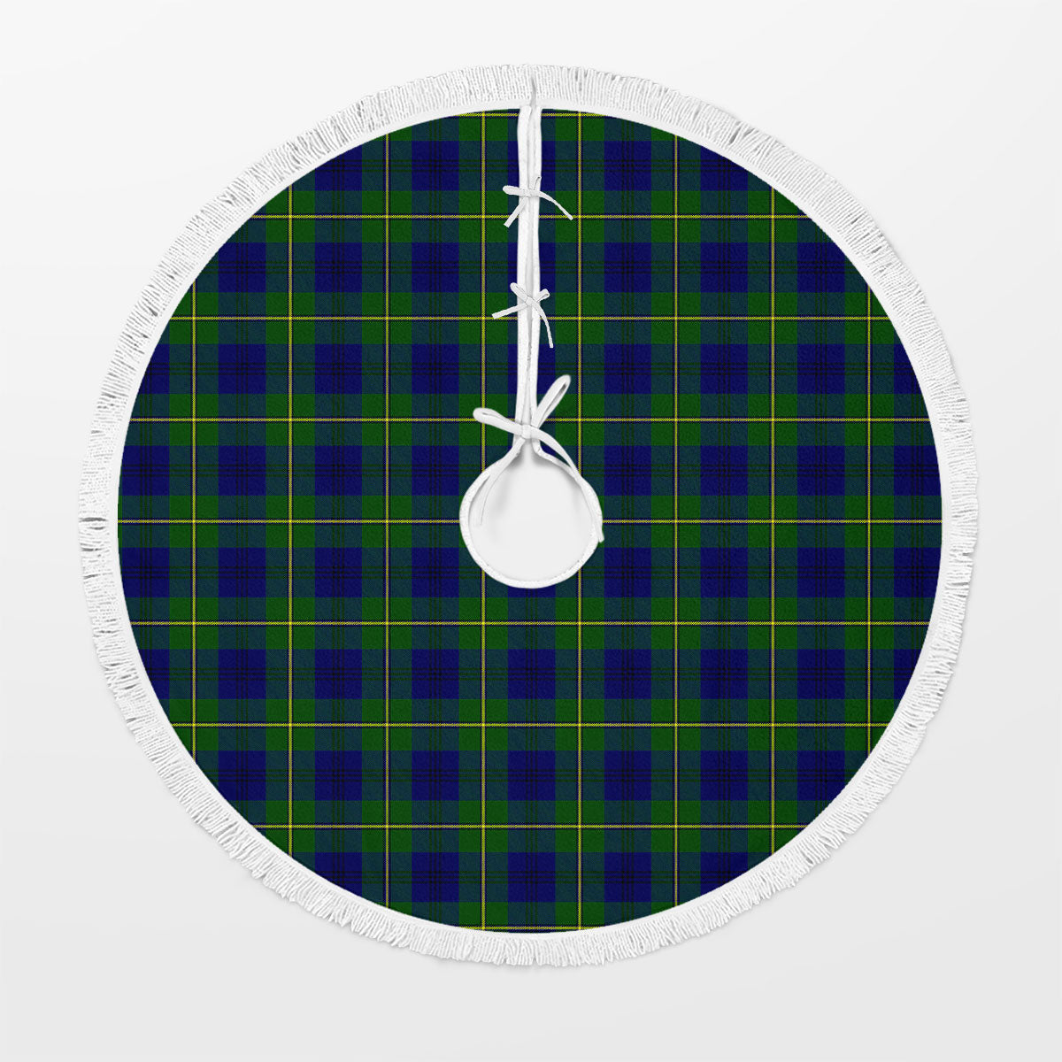 Clan Johnstone Modern Tartan Christmas Tree Skirt IU76 Johnstone Modern Tartan Tartan Christmas   