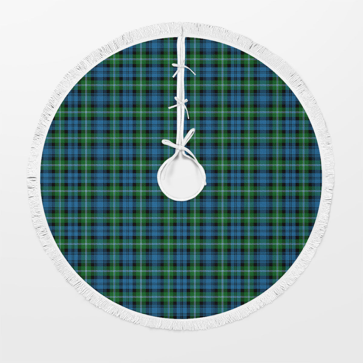 Clan Lyon Tartan Christmas Tree Skirt EN46 Lyon Tartan Tartan Christmas   