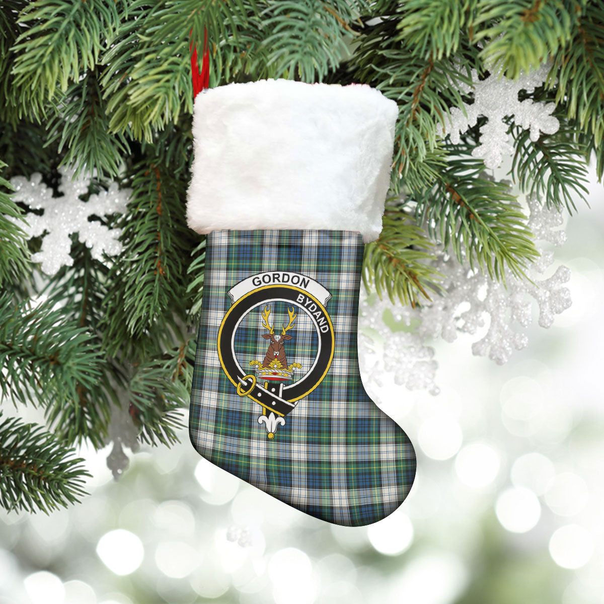 Clan Gordon Dress Ancient Tartan Crest Christmas Stocking JI48 Gordon Dress Ancient Tartan Tartan Stocking   