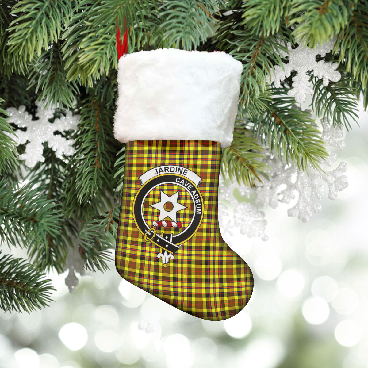 Clan Jardine Tartan Crest Christmas Stocking AY62 Jardine Tartan Tartan Stocking   