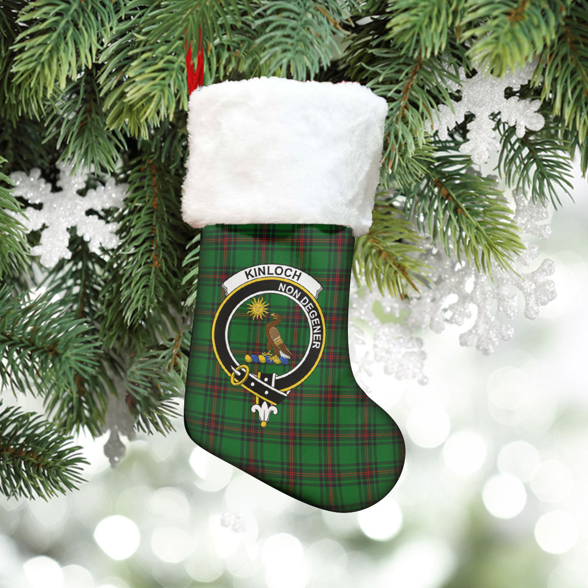 Clan Kinloch Tartan Crest Christmas Stocking LS41 Kinloch Tartan Tartan Stocking   