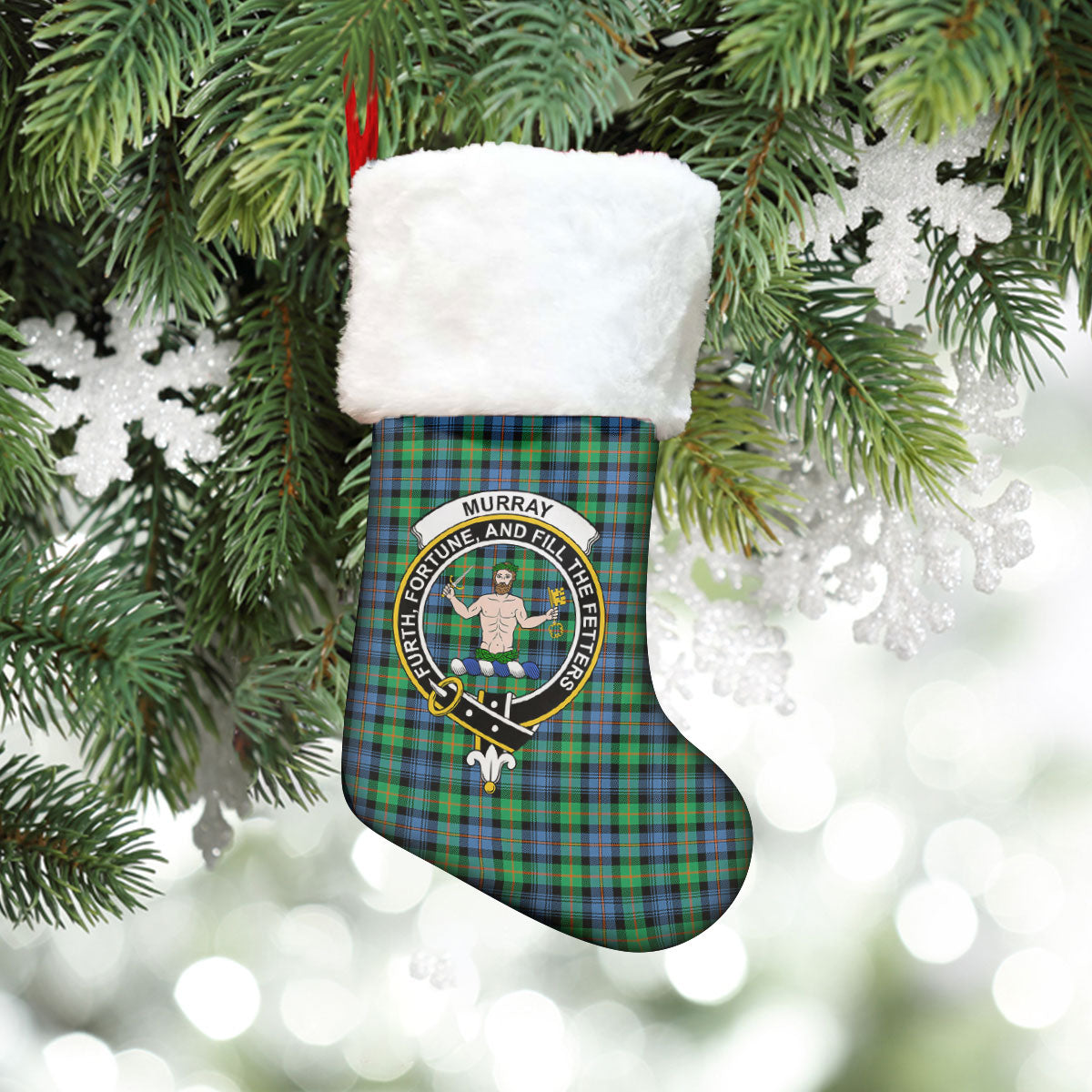 Clan Murray of Atholl Ancient Tartan Crest Christmas Stocking AN86 Murray of Atholl Ancient Tartan Tartan Stocking   