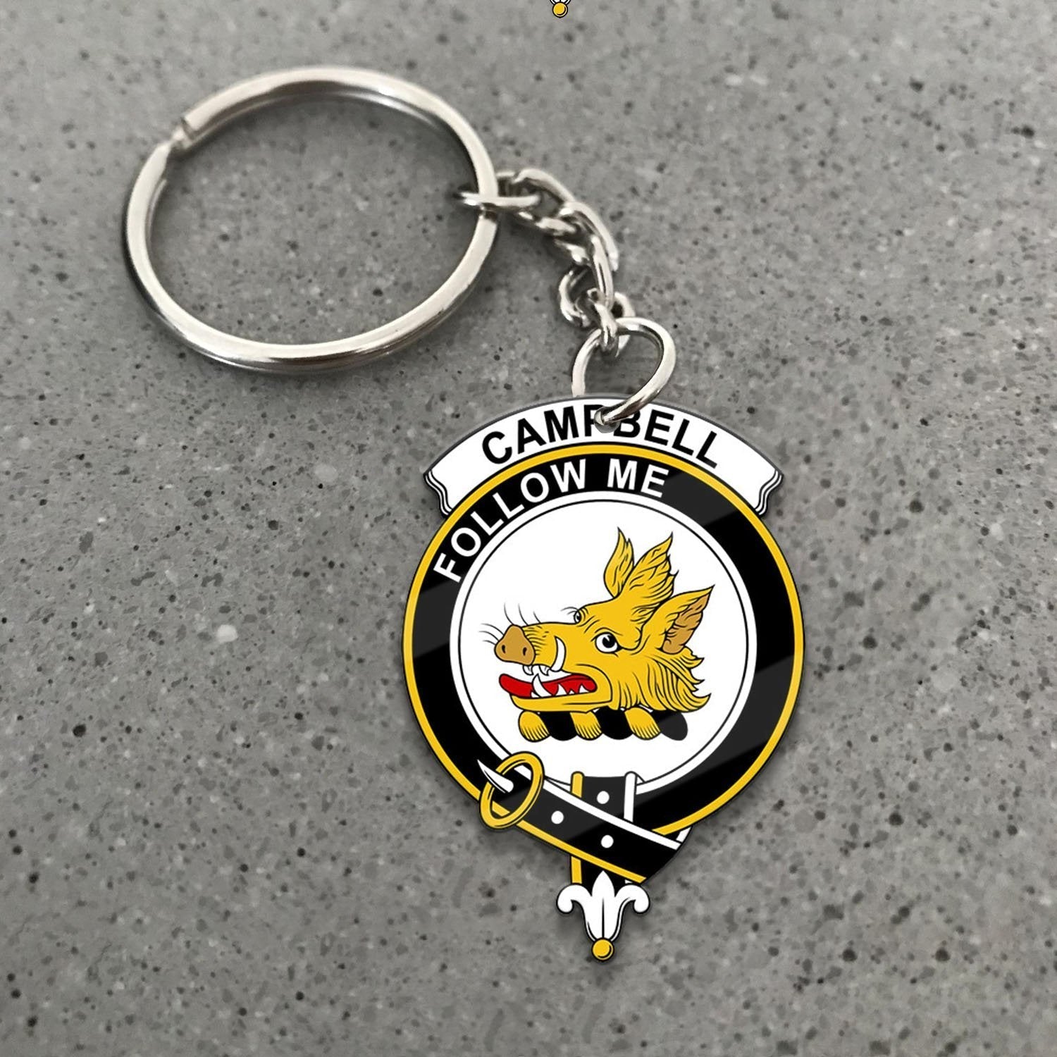 Clan Campbell of Cawdor Tartan Crest Keychain WL49 Clan Campbell of Cawdor Tartan Today   