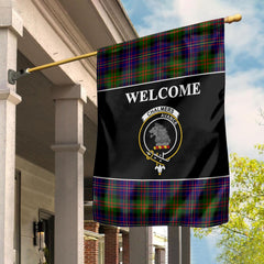 Clan Chalmers Tartan Crest Black Garden Flag AA60 Clan Chalmers Tartan Today   