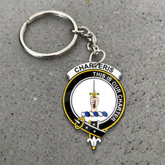 Clan Charteris (Earl of Wemyss) Tartan Crest Keychain QG45 Clan Wemyss Tartan Today   