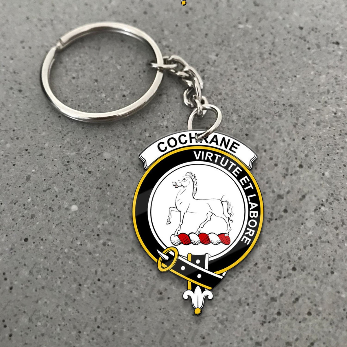 Clan Cochrane Tartan Crest Keychain MY45 Clan Cochrane Tartan Today   