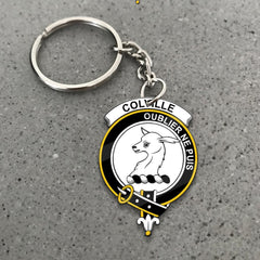 Clan Colville Tartan Crest Keychain GH73 Clan Colville Tartan Today   