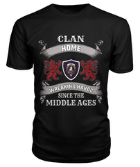 Clan Home Family Tartan 2D T-shirt RN52 Home Tartan Clan Tartan T-Shirt Black S Home Tartan Clan