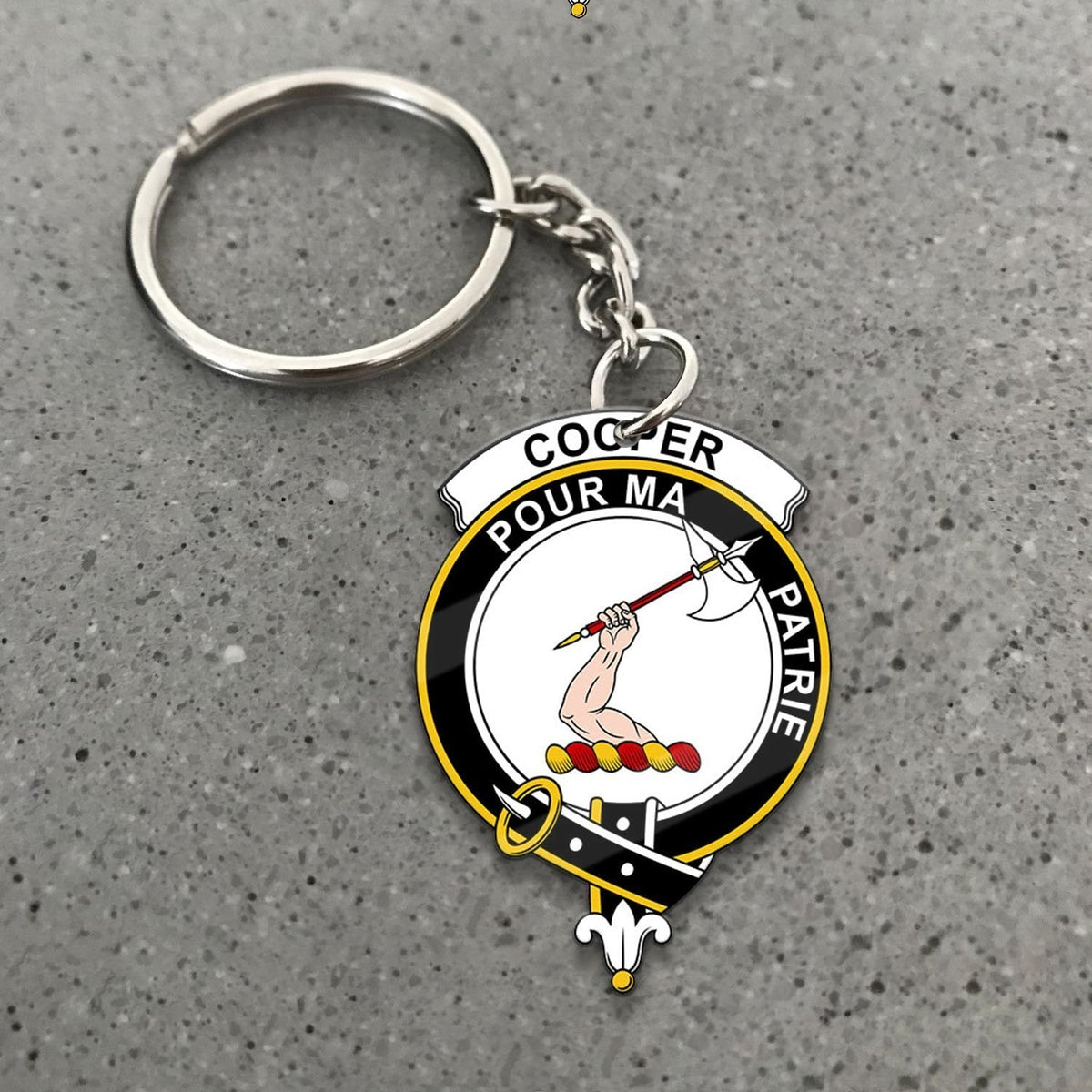 Clan Cooper Tartan Crest Keychain GS27 Clan Cooper Tartan Today   