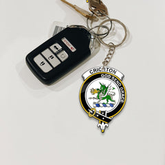 Clan Crichton District Tartan Crest Keychain WK47 Clan Crichton Tartan Today   