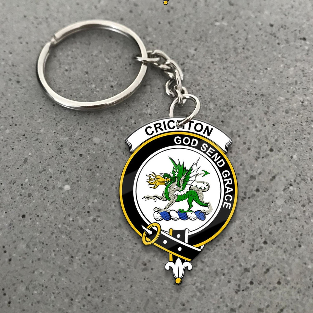 Clan Crichton District Tartan Crest Keychain WK47 Clan Crichton Tartan Today   