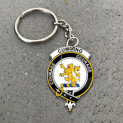 Clan Cumming Tartan Crest Keychain RC28 Clan Cumming Tartan Today   