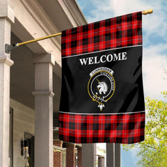 Clan Cunningham Tartan Crest Black Garden Flag CG90 Clan Cunningham Tartan Today   