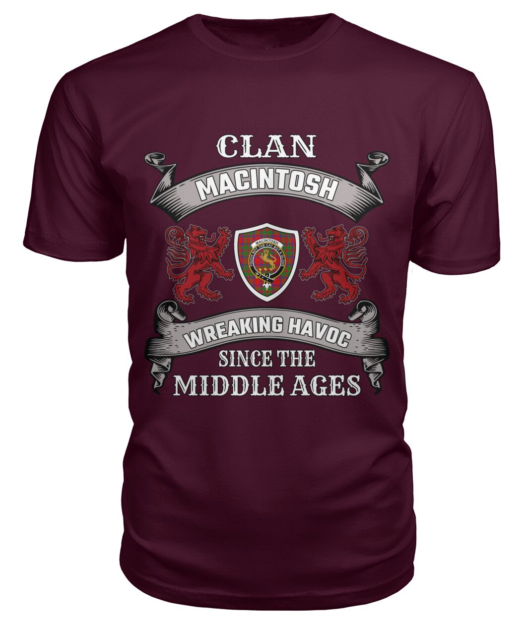 Clan MacIntosh Tartan 2D T-ShirtCC33 MacIntosh Tartan 2D T-Shirt Tartan T-Shirt Maroon S MacIntosh Tartan 2D T-Shirt