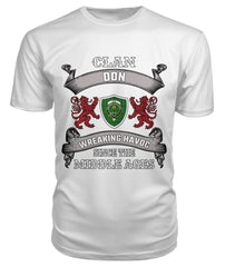 Clan Don Family Tartan 2D T-shirt TN19 Don Tartan Clan Tartan T-Shirt White S Don Tartan Clan