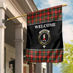 Clan Dennistoun Tartan Crest Black Garden Flag OW28 Clan Dennistoun Tartan Today   