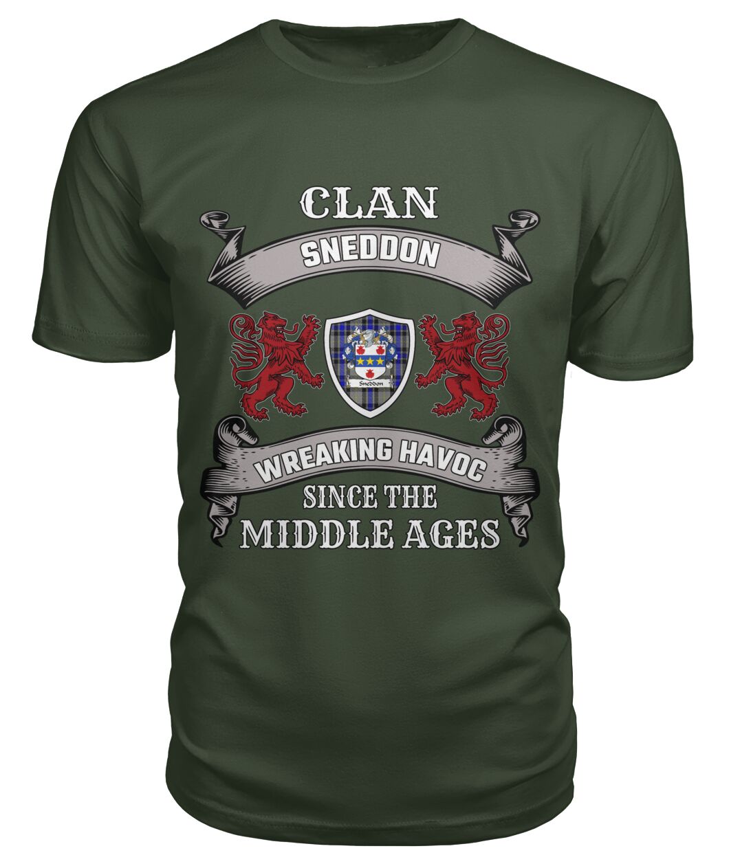 Clan Sneddon Tartan 2D T-ShirtQN47 Sneddon Tartan 2D T-Shirt Tartan T-Shirt City Green S Sneddon Tartan 2D T-Shirt