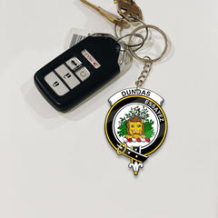 Clan Dundas Tartan Crest Keychain NF30 Clan Dundas Tartan Today   