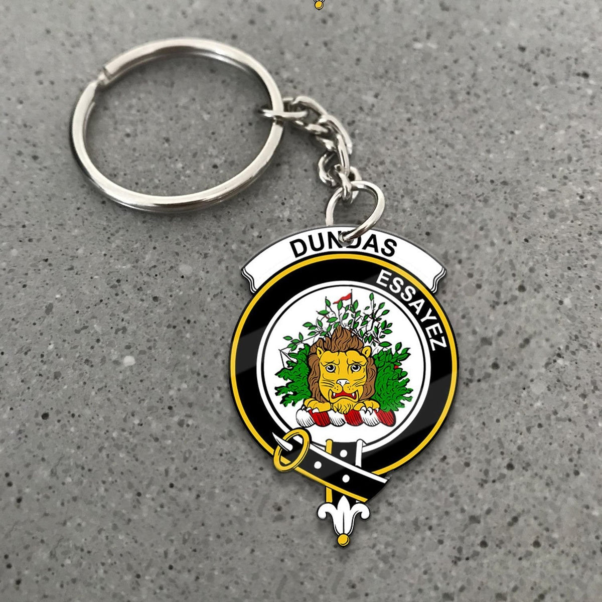 Clan Dundas Tartan Crest Keychain NF30 Clan Dundas Tartan Today   