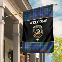 Clan Edmonstone (of Duntreath) Tartan Crest Black Garden Flag AW55 Clan Edmonstone Tartan Today   