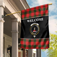 Clan Erskine Tartan Crest Black Garden Flag WB30 Clan Erskine Tartan Today   