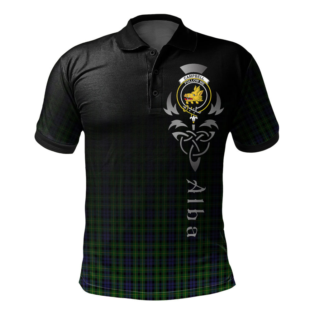 Clan Campbell of Breadalbane Tartan Polo Shirt - Alba Celtic Style SZ71 Campbell of Breadalbane Tartan Tartan Polo   