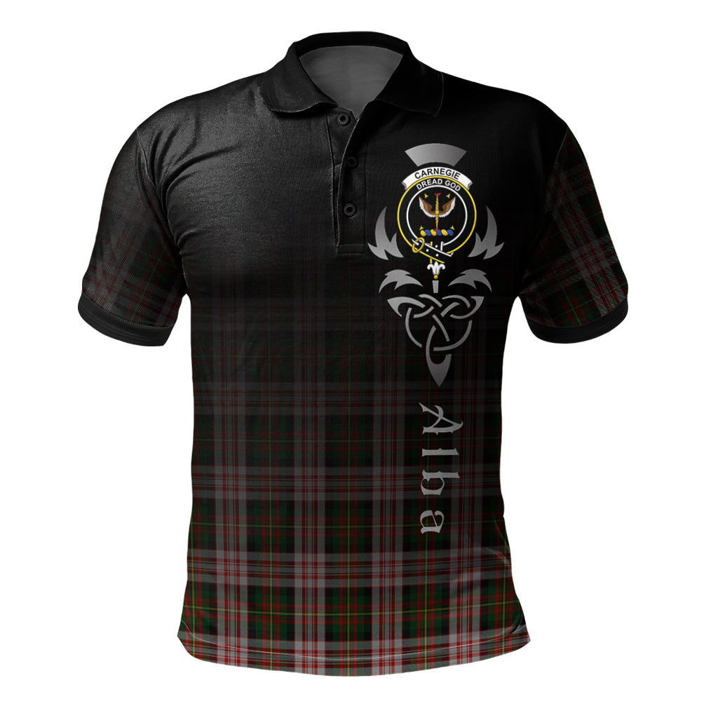 Clan Carnegie Dress Tartan Polo Shirt - Alba Celtic Style CX41 Carnegie Dress Tartan Tartan Polo   