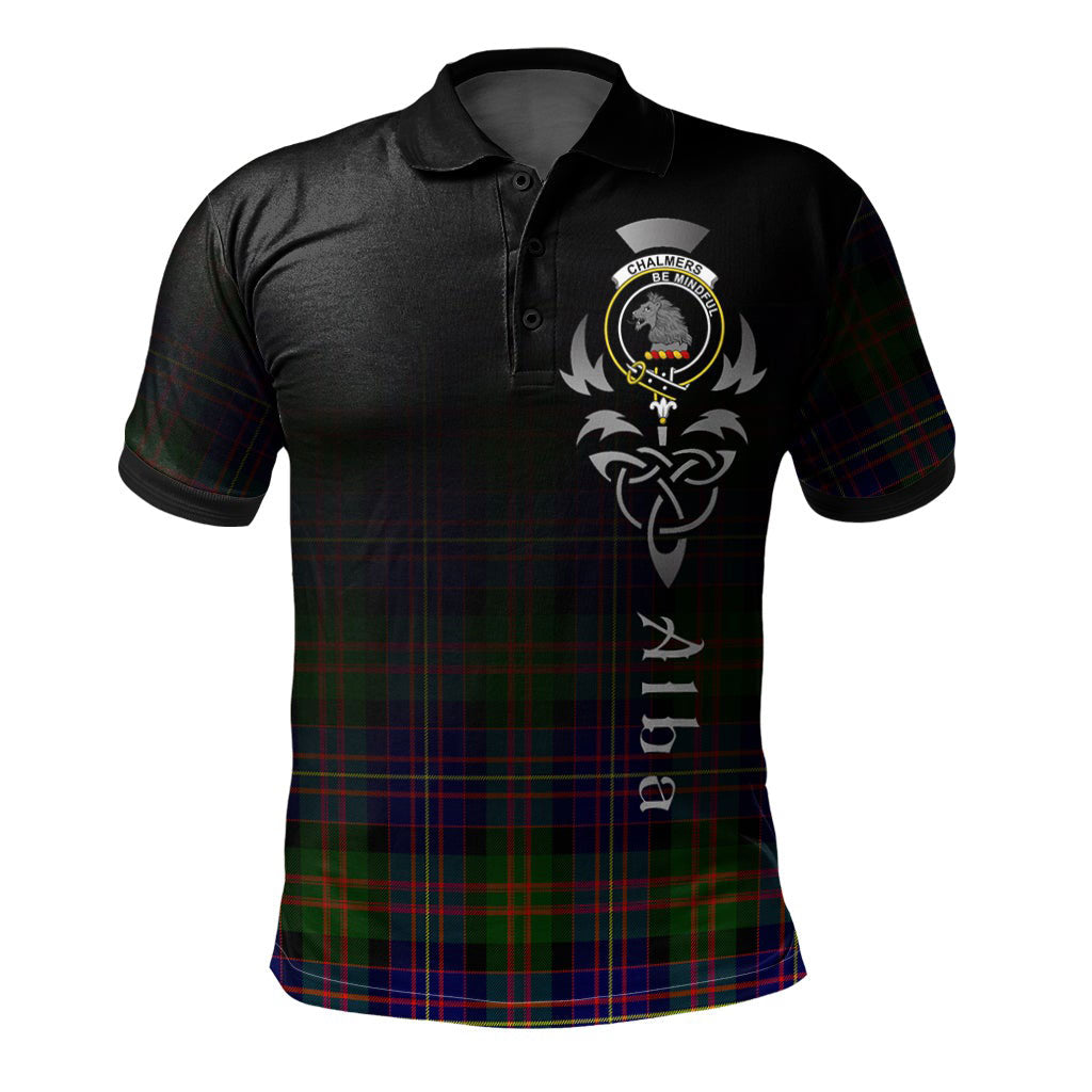 Clan Chalmers Modern Tartan Polo Shirt - Alba Celtic Style XX74 Chalmers Modern Tartan Tartan Polo   