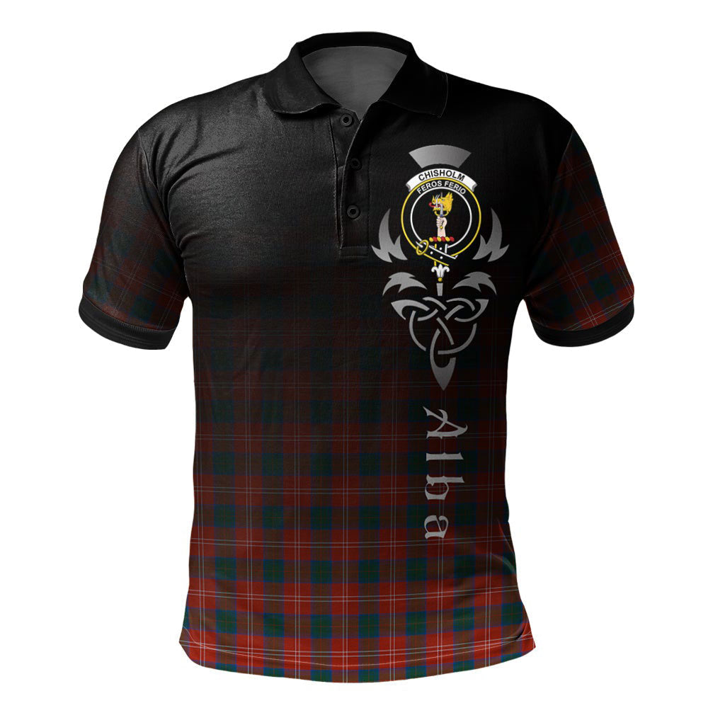 Clan Chisholm Ancient Tartan Polo Shirt - Alba Celtic Style CY66 Chisholm Ancient Tartan Tartan Polo   