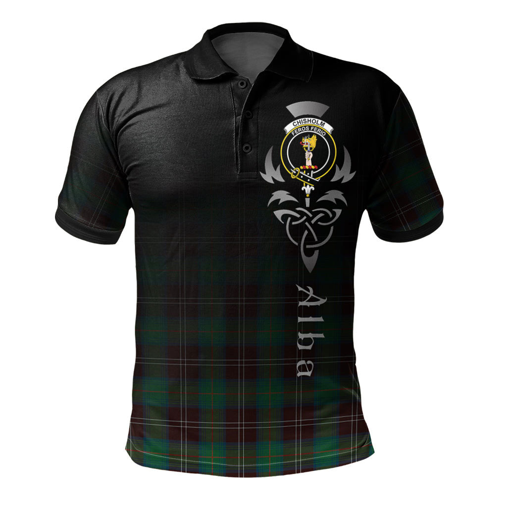 Clan Chisholm Hunting Ancient Tartan Polo Shirt - Alba Celtic Style KG39 Chisholm Hunting Ancient Tartan Tartan Polo   